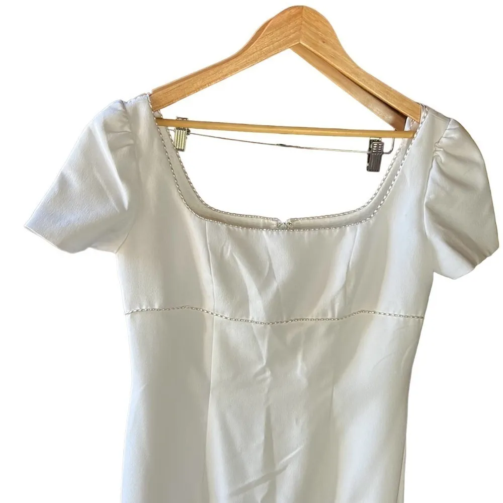 Watters and Watters Vintage Bride or Bridesmaid Dress White Size 10 - Image 3