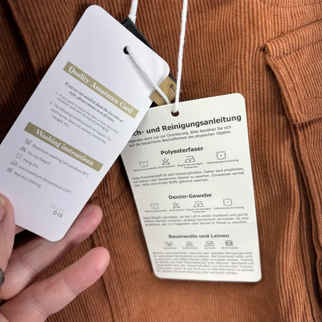 Mancreda Mini Skirt Rust NWT‎ Tan Size M - Image 3