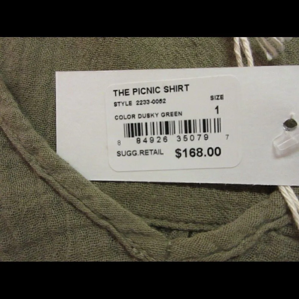 Current/Elliot gauzy tunic top “The Pucnic Shirt” sz 1 NWT - Image 5