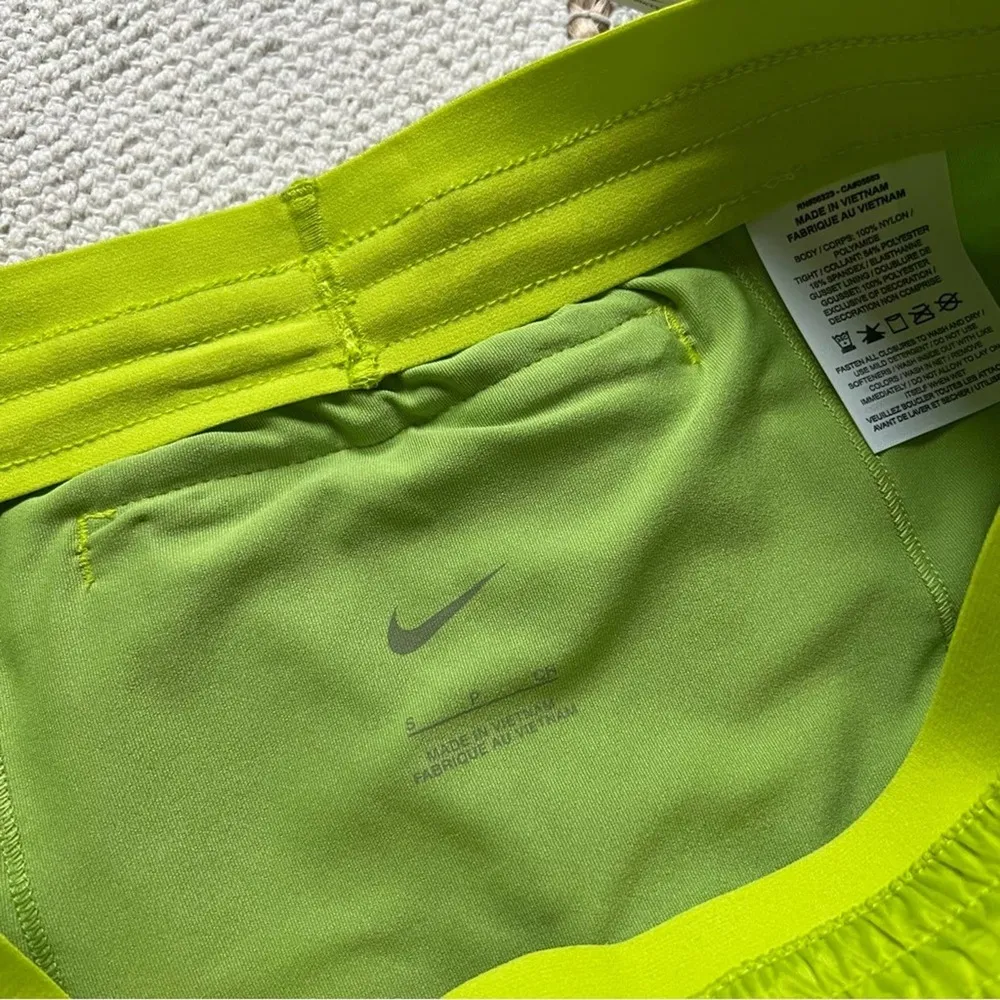 Nike Icon Clash Tempo Luxe Atomic Green Running Shorts Women’s Small - Image 11