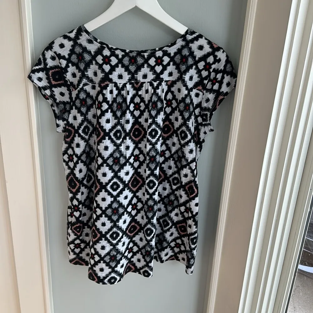 LOFT Petite Patchwork Vintage Soft Swing Tee - Image 3