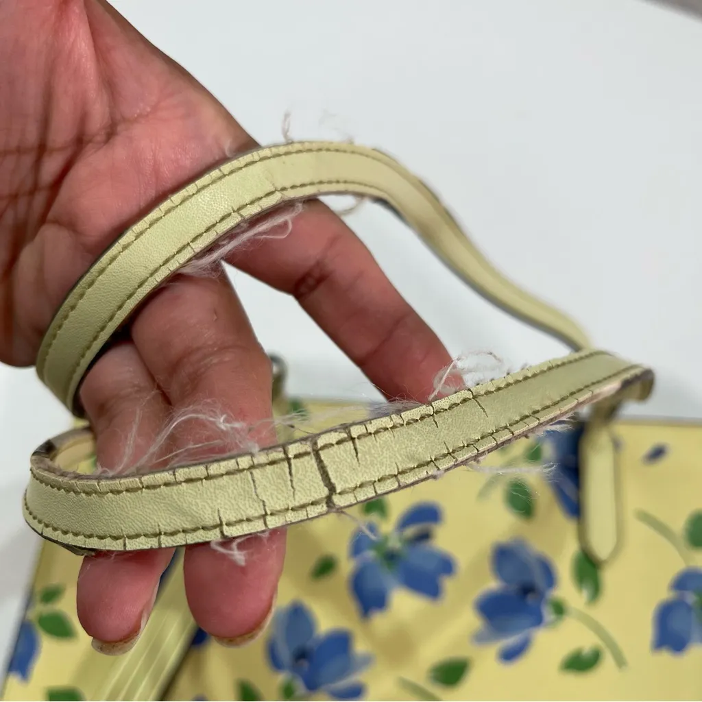 Kate Spade Jana Tea Garden Tote Bag Floral Top Zip Tassel Shoulder Bag - Image 6