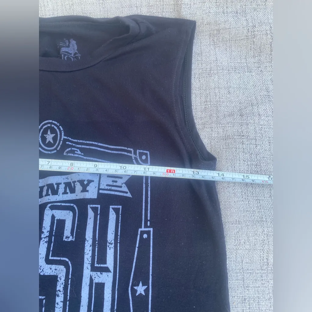 Johnny Cash American Legend Black Tank - Zion Rootwear XS - Image 5