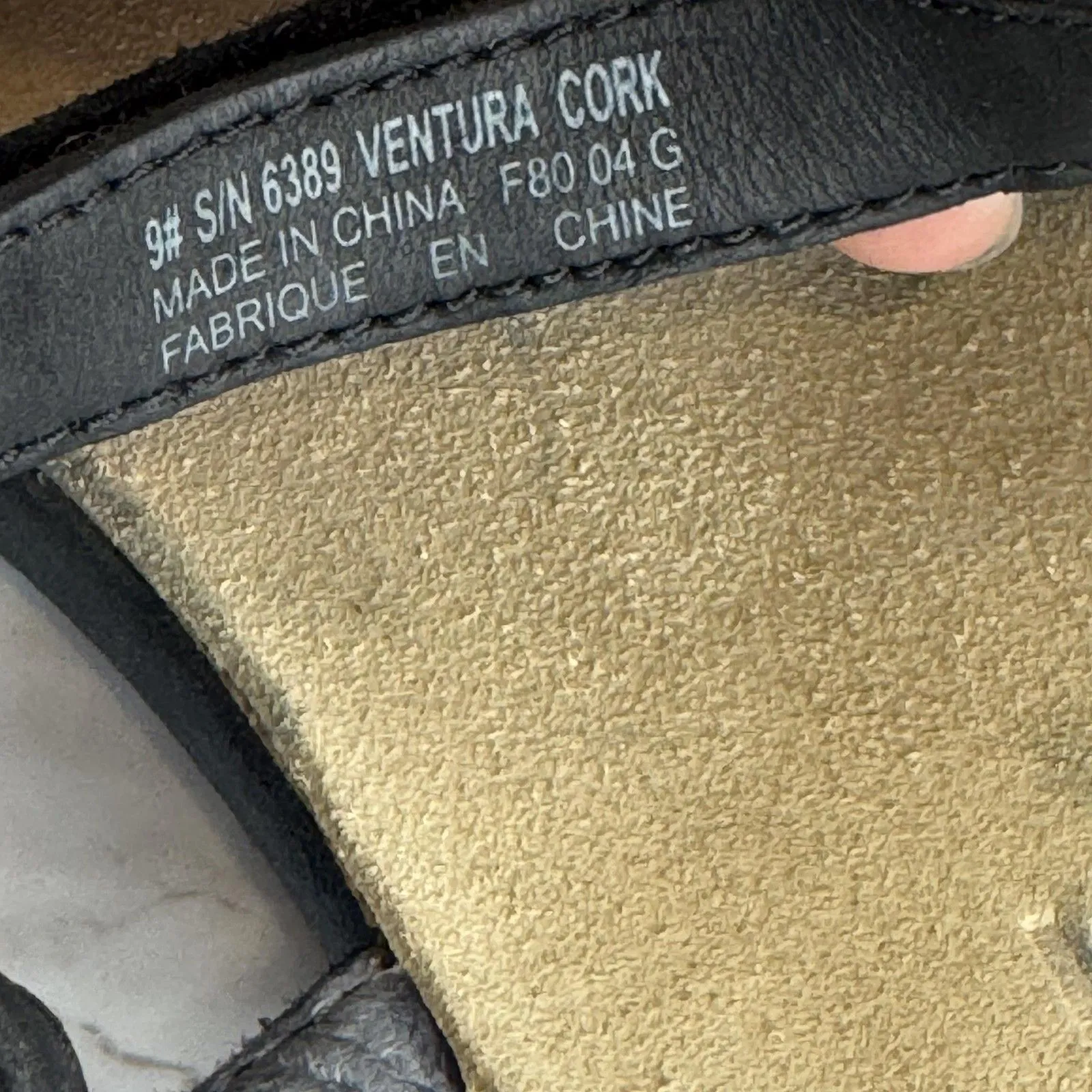 Teva Sandals Womens Size 9 Black Ventura Cork Waterproof Leather Strappy 6389 - Image 11