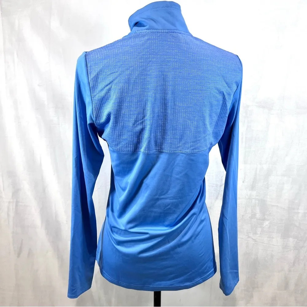 winter blue long sleeve 1/4 zip golf pullover polo top size small - Image 5