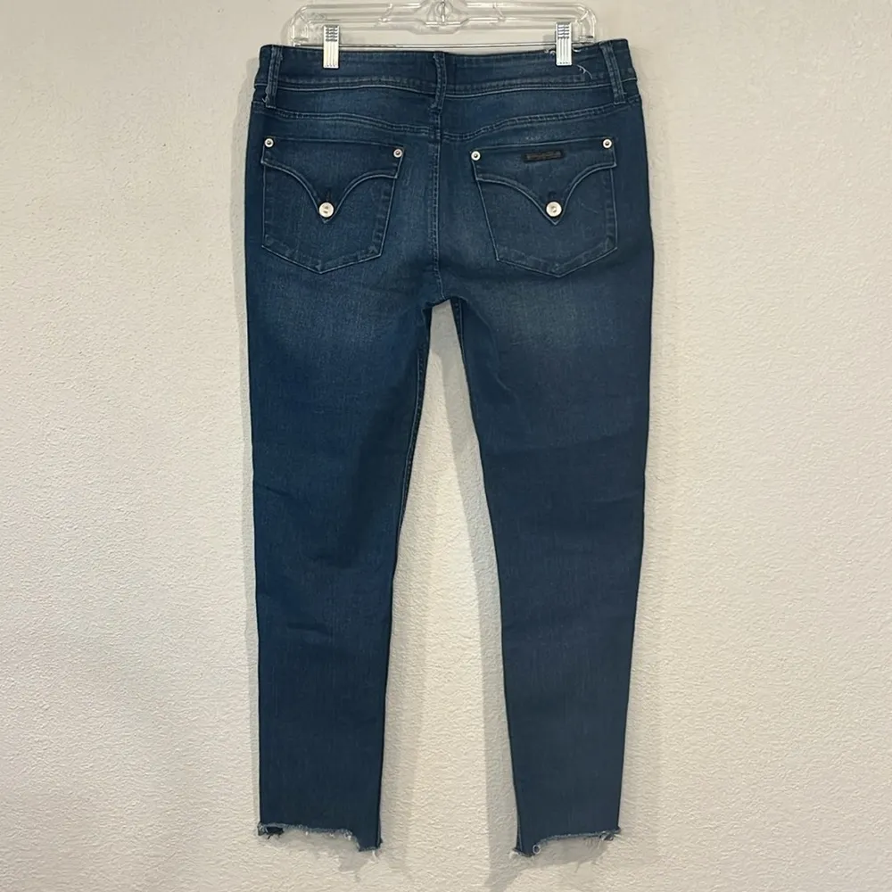 NWOT Hudson Collin flap skinny crop jeans distressed chewed hem 31 - Image 5