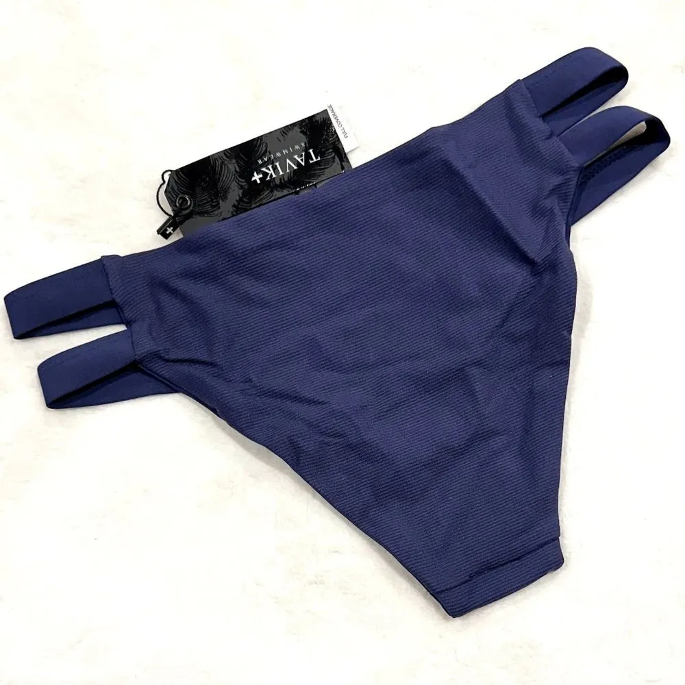 NWT Tavik Chloe Full Ribbed Swim Bottom in Cobalt Blue - Image 5