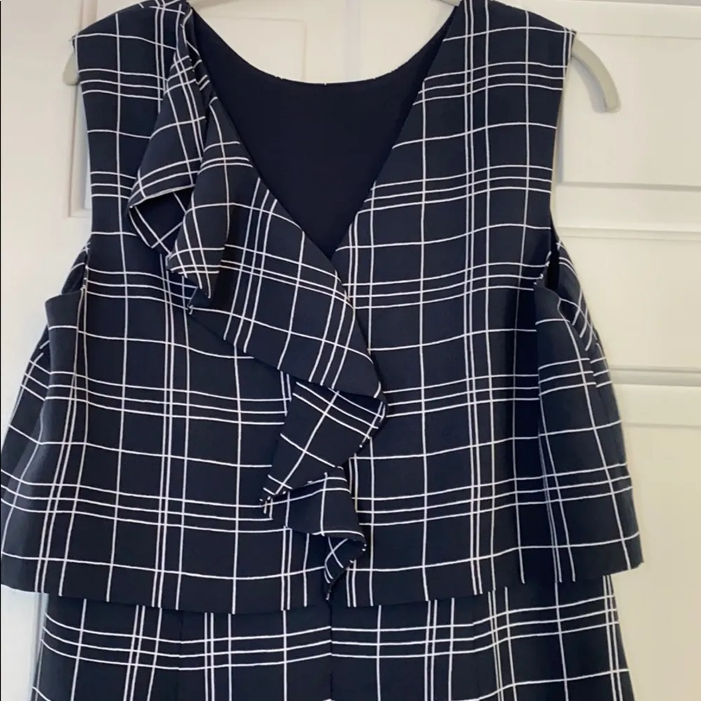 Banana Republic Navy/White Dress - Image 3