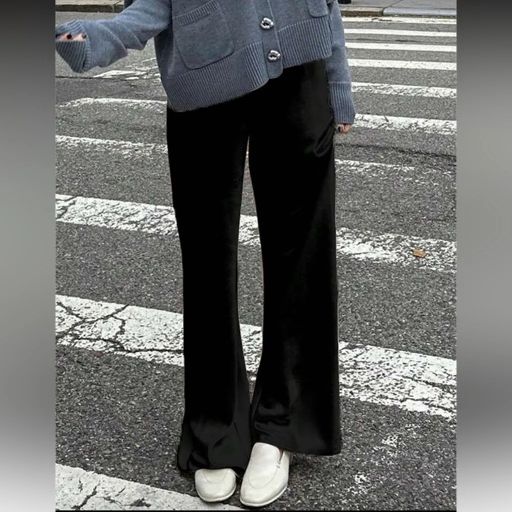 Shien Silk tie pants black NWT - Image 2