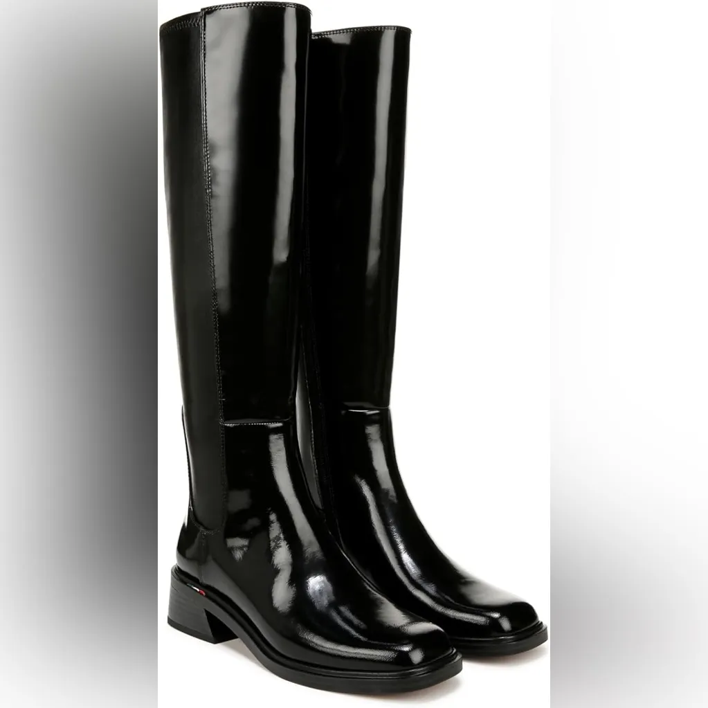 Franco Sarto  Giselle Knee High Boot- Black Glossy- Size 7 - Image 2