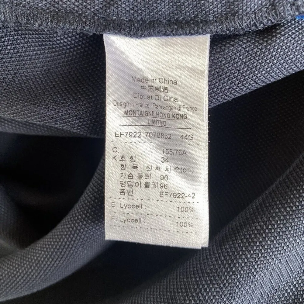 Lacoste Womens Shift Dress Lyocell Navy Blue Short Sleevesl Sz 34 XXS US2 - Image 11