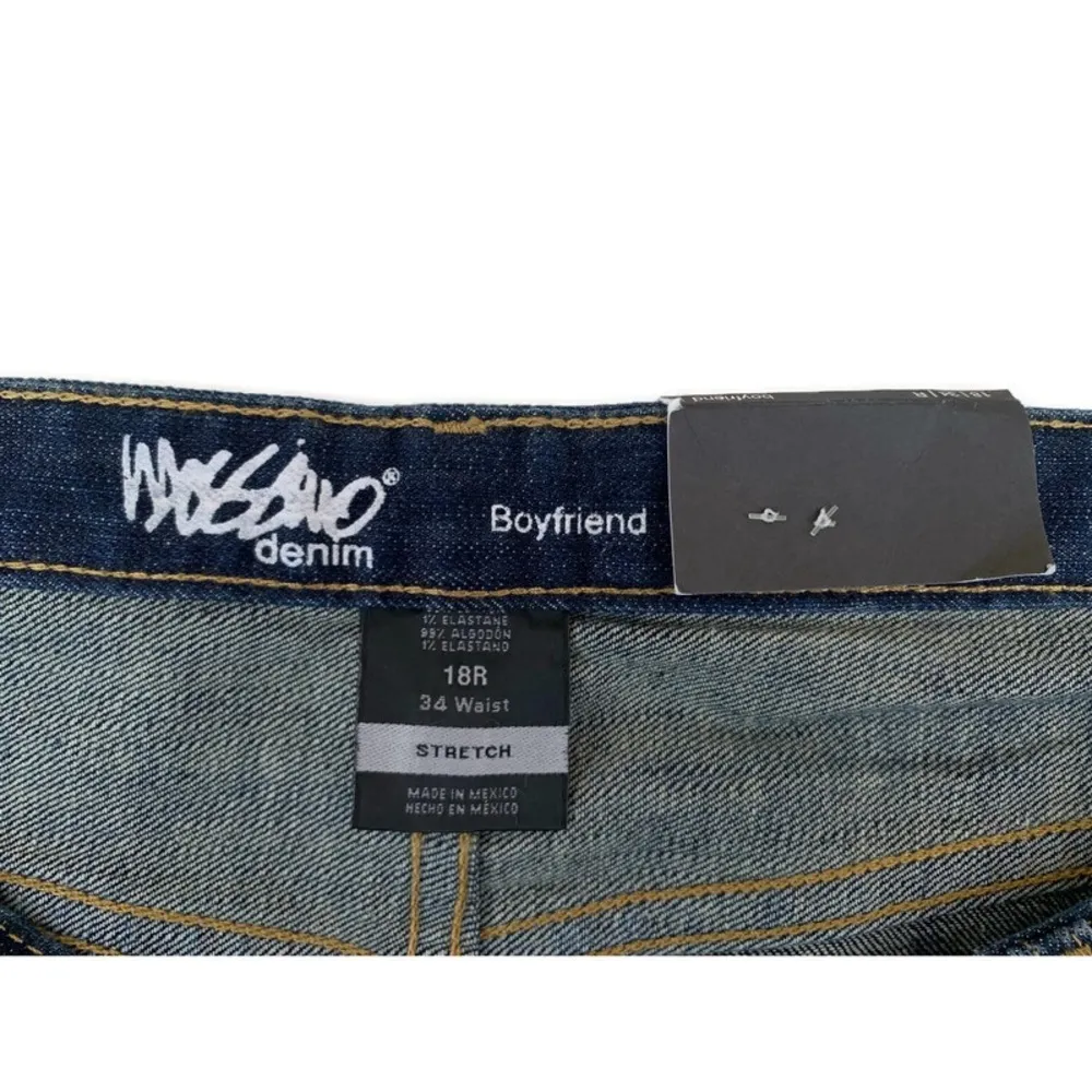 Mossimo Supply Co. Target Low Rise Boyfriend Whiskered Rolled Hem Jeans NWT 18R - Image 8