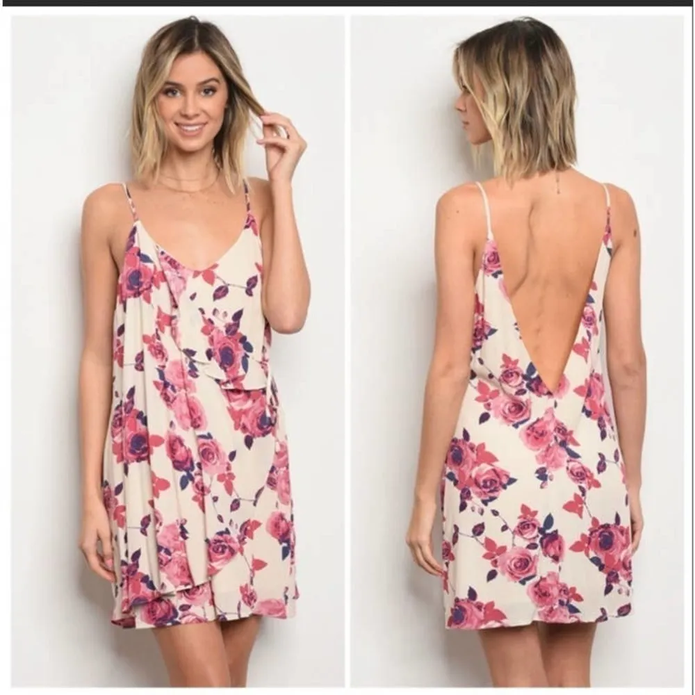 Honey Belle Ivory Rose Wrap Dress size medium - Image 2