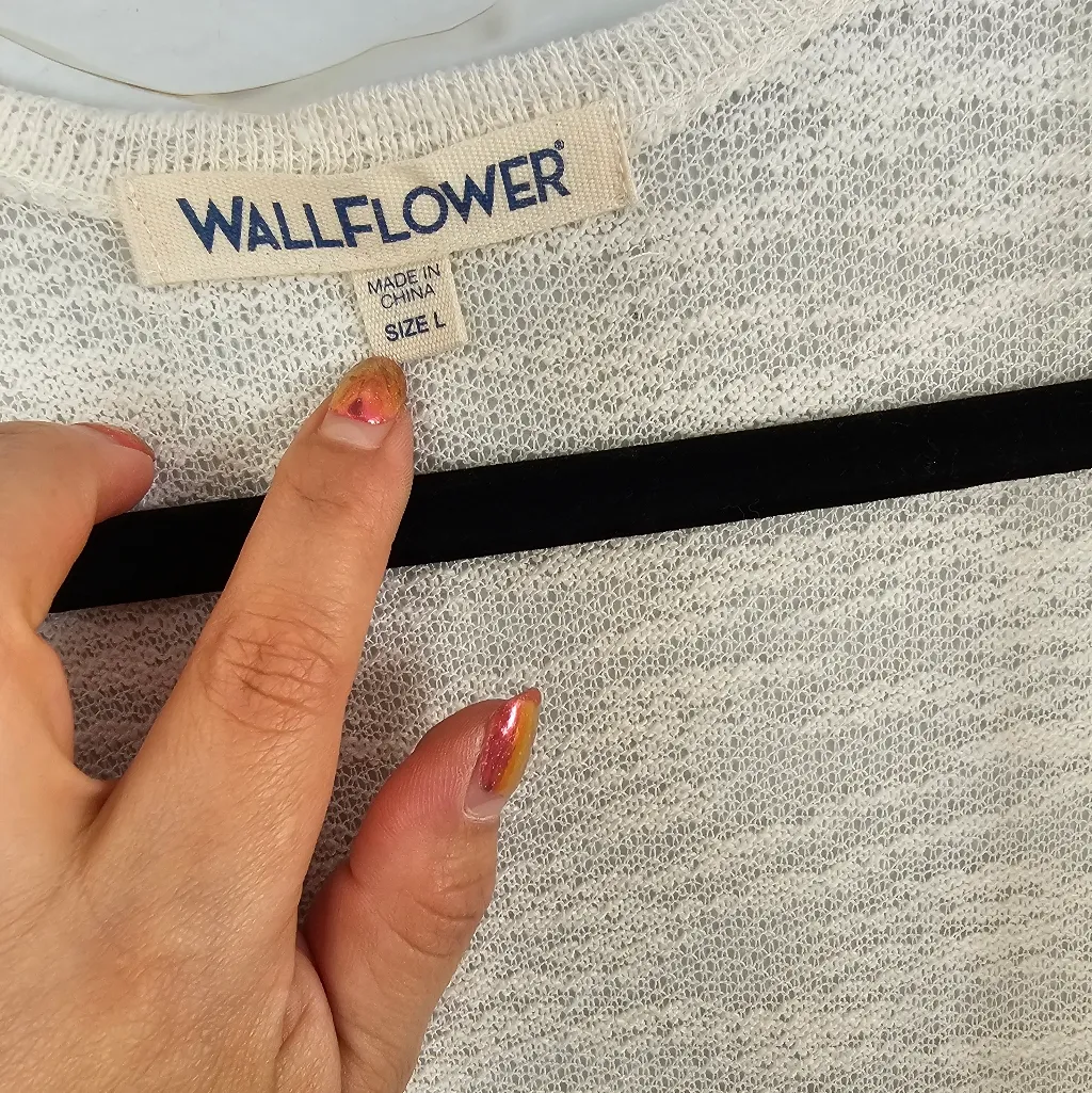 Wallflower Cream Open Cardigan L Size L - Image 2