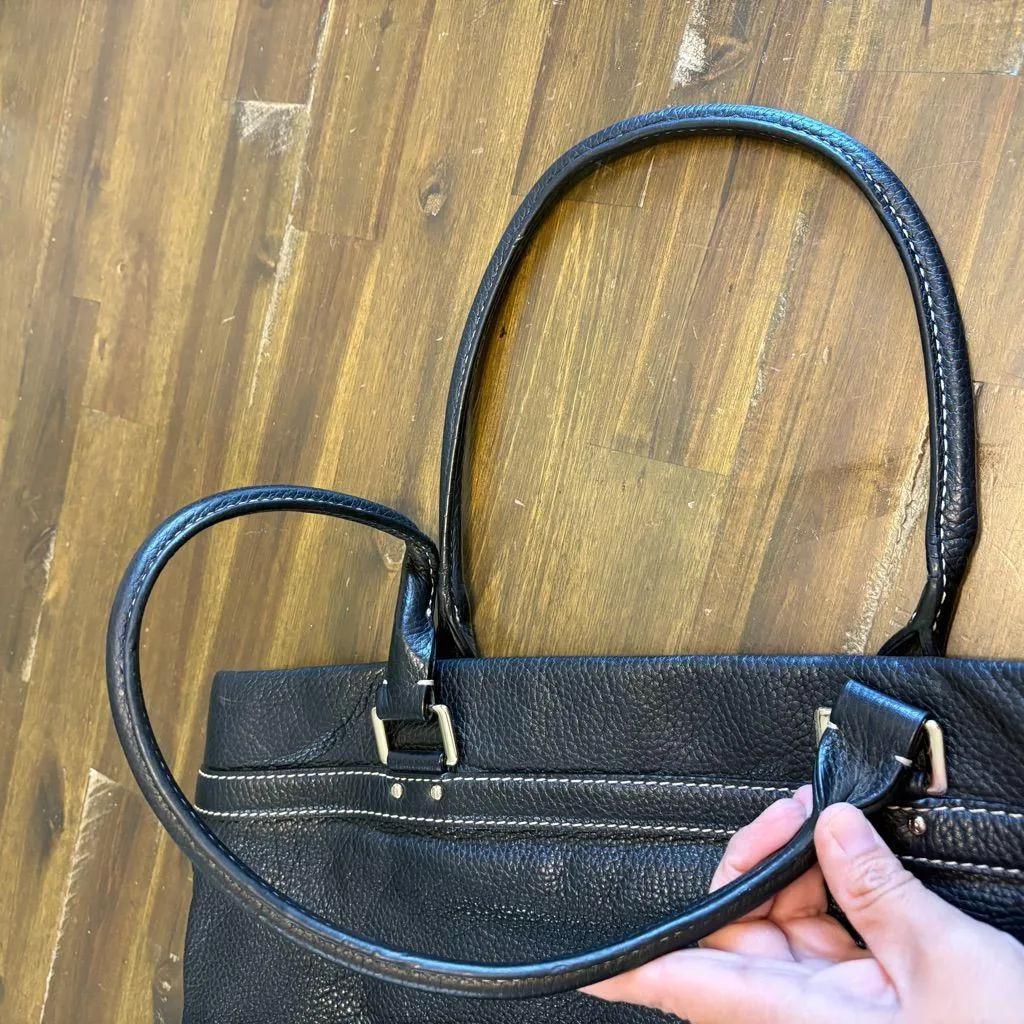 Kate Spade Blakely Andover Black Pebbled Leather Tote Shopper Travel Bag Large - Image 10