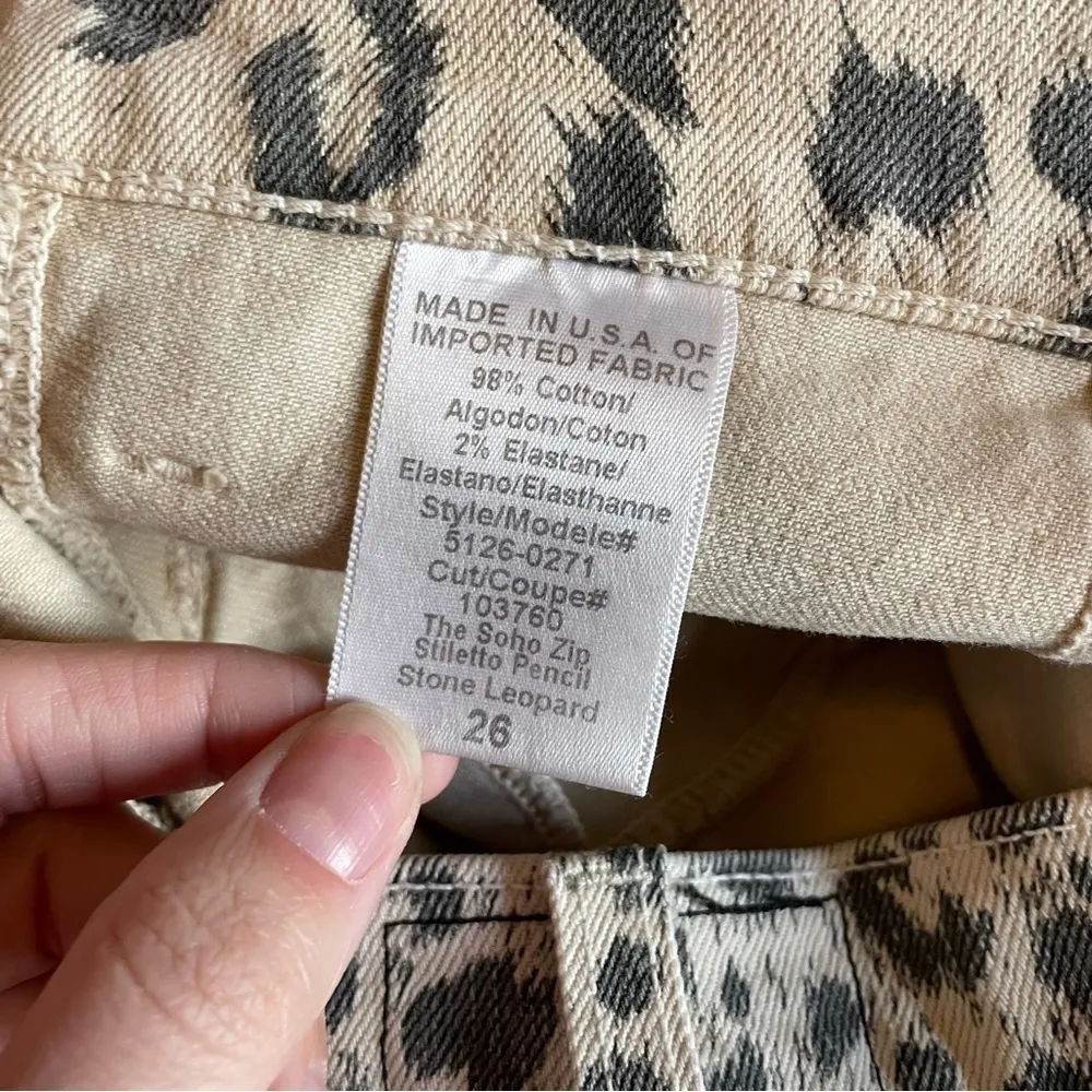 Stone Leopard Soho Zip Stiletto Pencil Skirt Mob Wife - Image 7