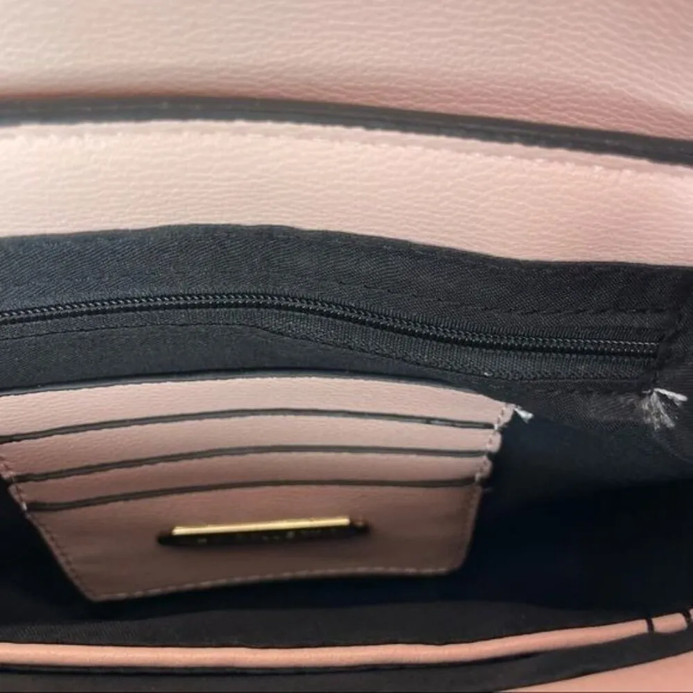 Nwot MKF Collection Women's Vegan Leather Crossbody Bag pink by Mia K. purse ha - Image 6