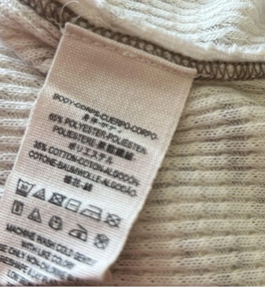 Free People 'Davis' Mottled Thermal Henley Tee, Size S, Excellent! - Image 8