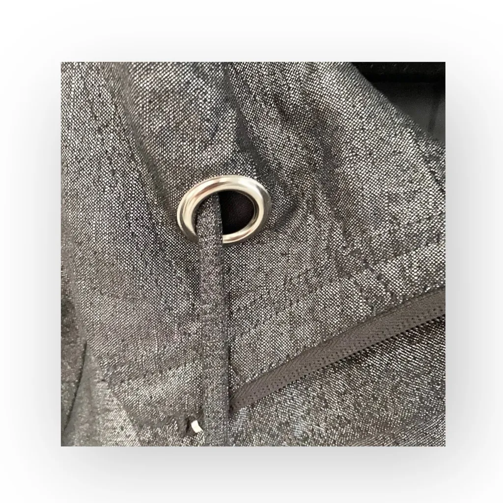 Sandro 𖦹 Cropped Swing Jacket 𖦹 Metallic Black + Silver Hardware 𖦹 Medium 𖦹 - Image 8