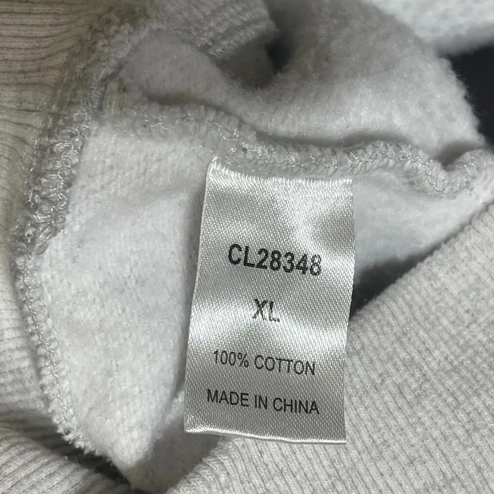 Pink Lily Cropped 1/4 Zip Hoodie Sweatshirt Gray Size XL Extra Large Cotton - Image 7