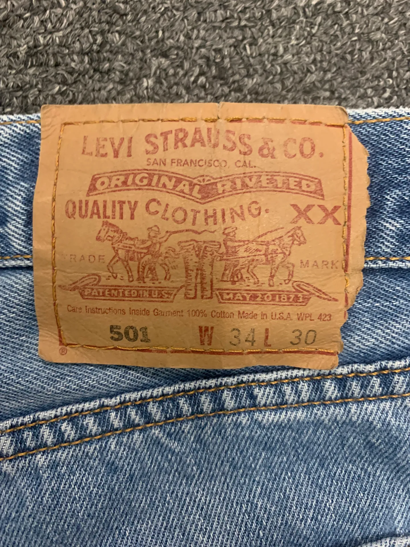 Vintage 501 Levi's Jeans - Image 5