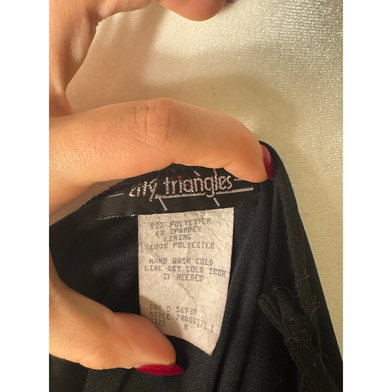 Vintage Y2K 90s City Triangles Fairy Whimsygoth Dress M - Image 5