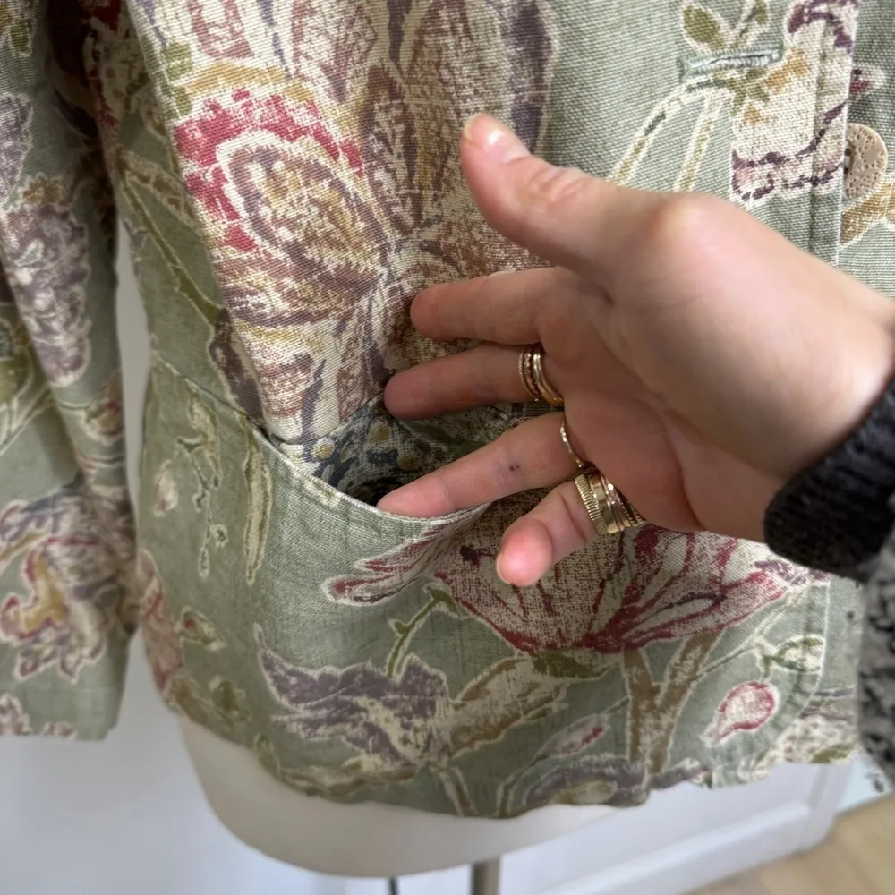 Coldwater Creek tapestry vintage blazer jacket with pockets - Image 4