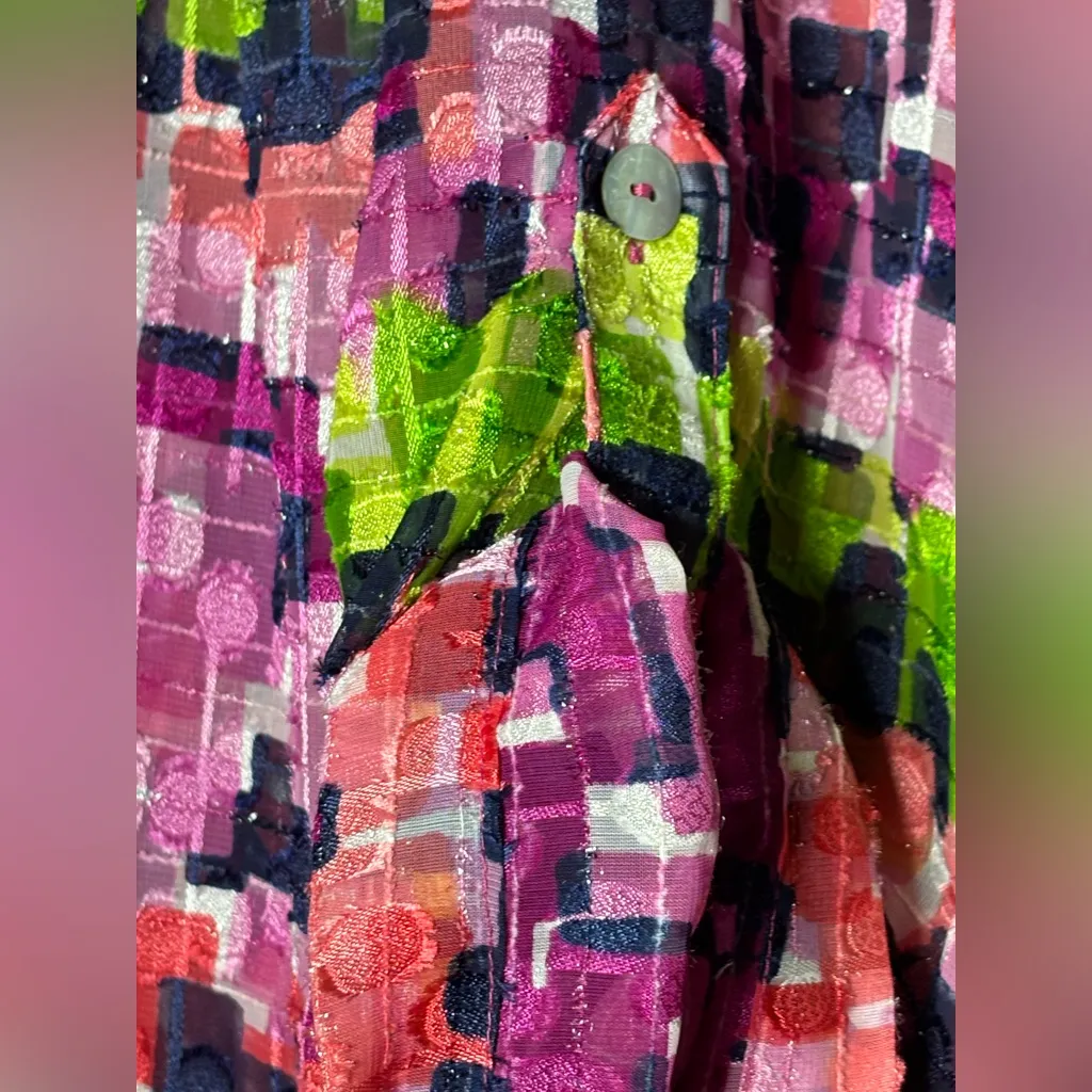 Ruby Rd. Colorful Patterned Button Up - Image 4