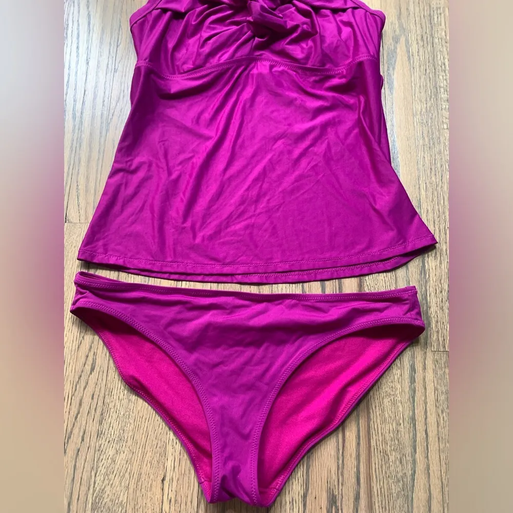 Athleta  swimsuit set tankini top bottoms 36B/C medium - Image 2