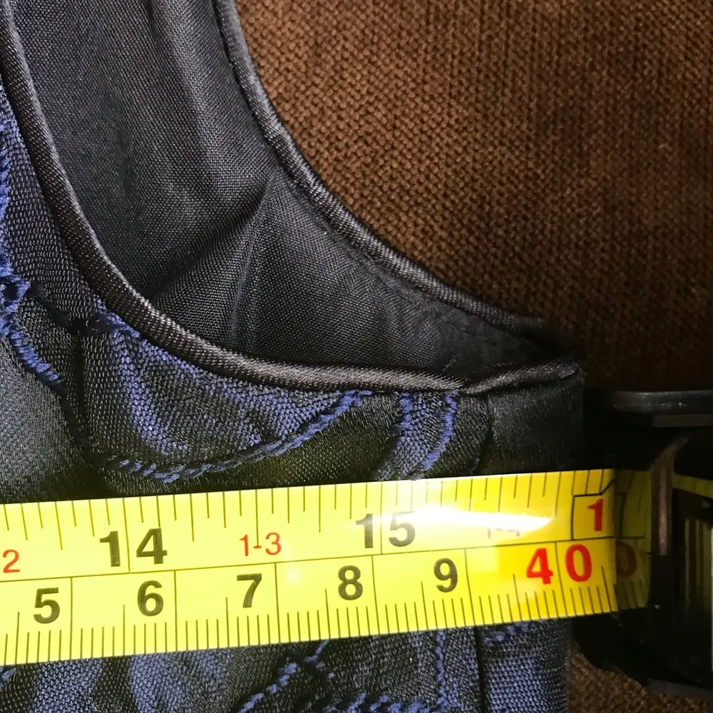 Sleeveless, Black & Blue Paisley Embroidered Dress Sz. 2p NWT! - Image 8