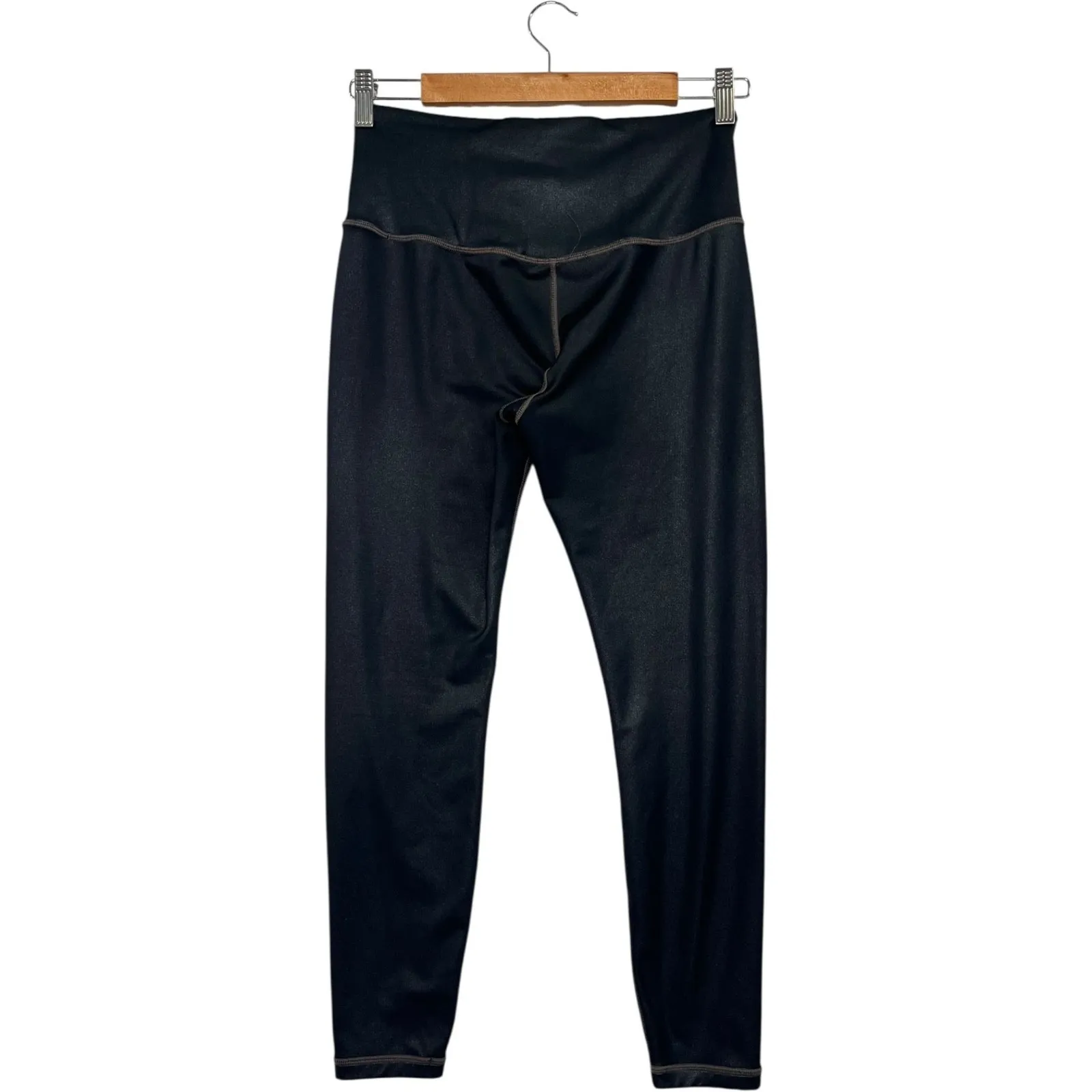 Athleta Leggings Womens Medium Black Elation Ultra High Rise Tight Pant Shimmer - Image 9