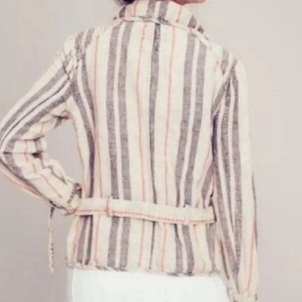 Free People  Moto Linen Jacket-Oversized - Image 5