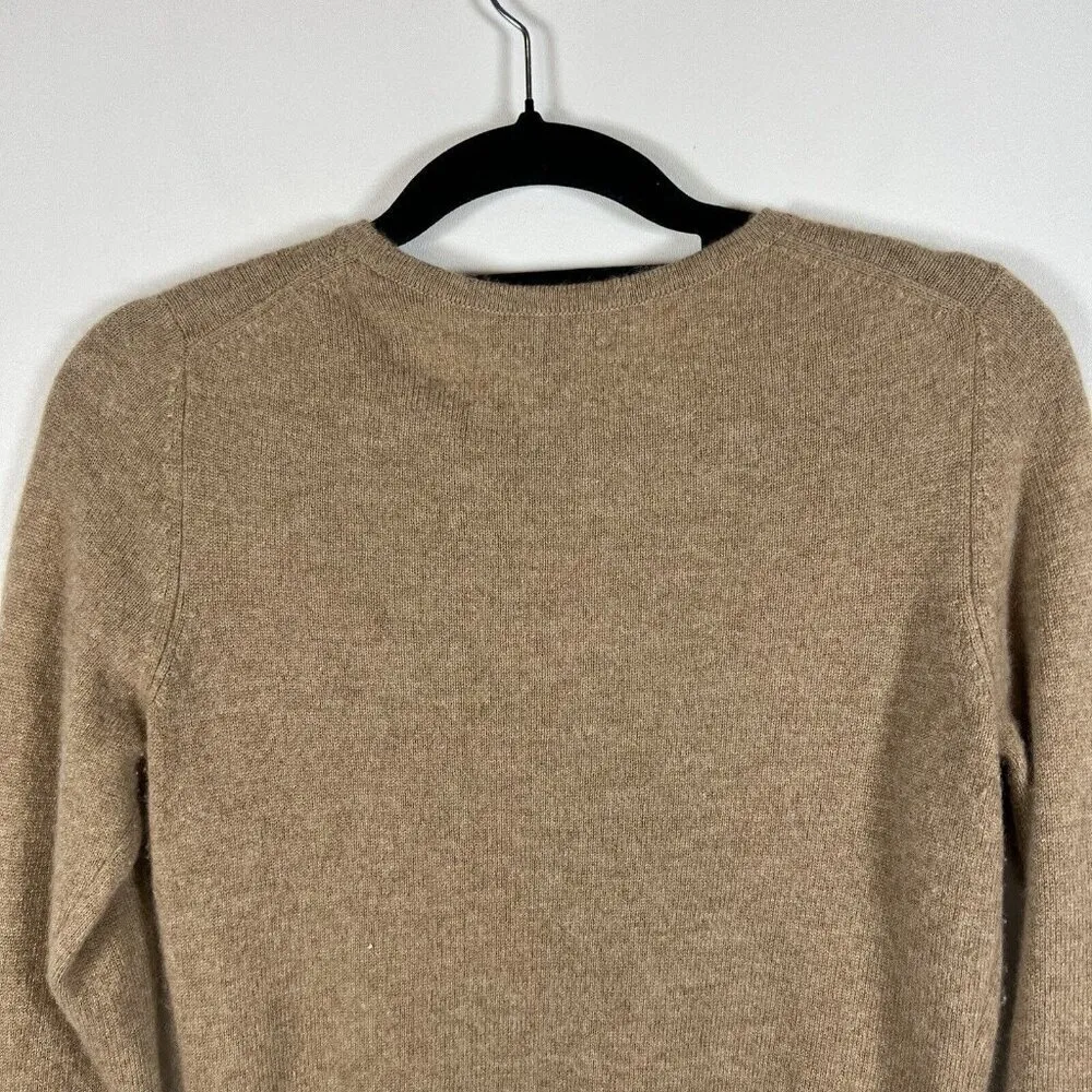 Charter Club 100% Cashmere Sweater Tan‎ Womens Size S Crewneck Pullover Neutral - Image 7