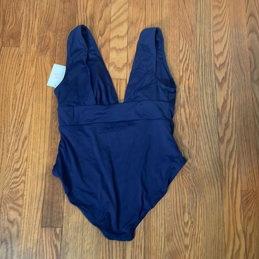 Andie The‎ Mykonos One Piece LT Swimsuit Navy size M NWT minimalist long torso - Image 4