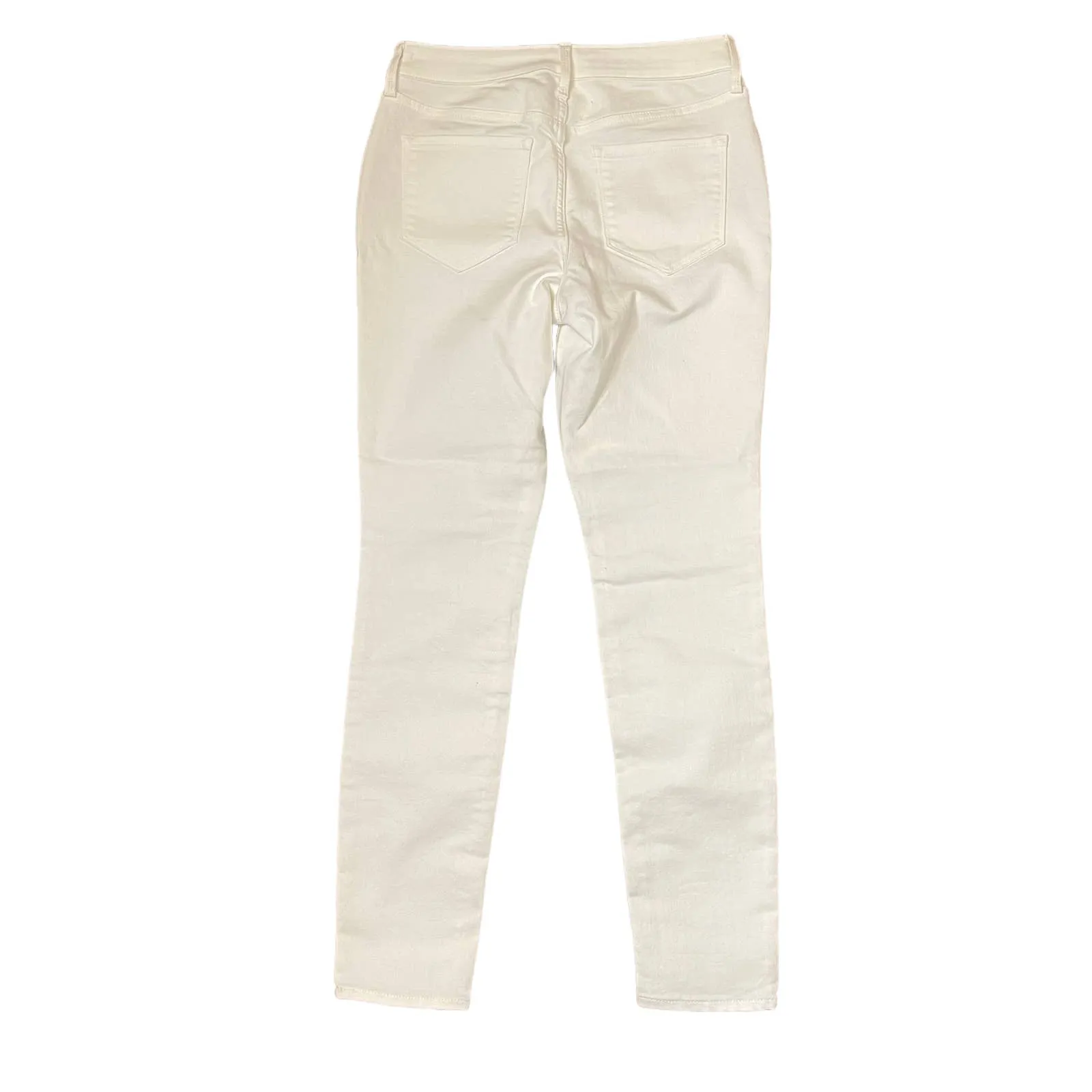Old‎ Navy Pop Icon Skinny Jeans Women Size 28  High-Rise Stretch White Denim - Image 9