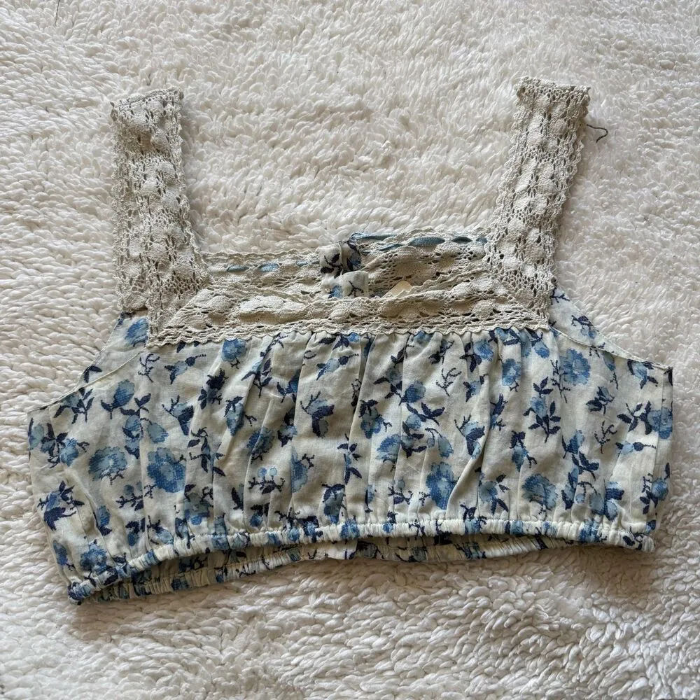 Free People Printed La Dolce Vita Top Size Medium - Image 5