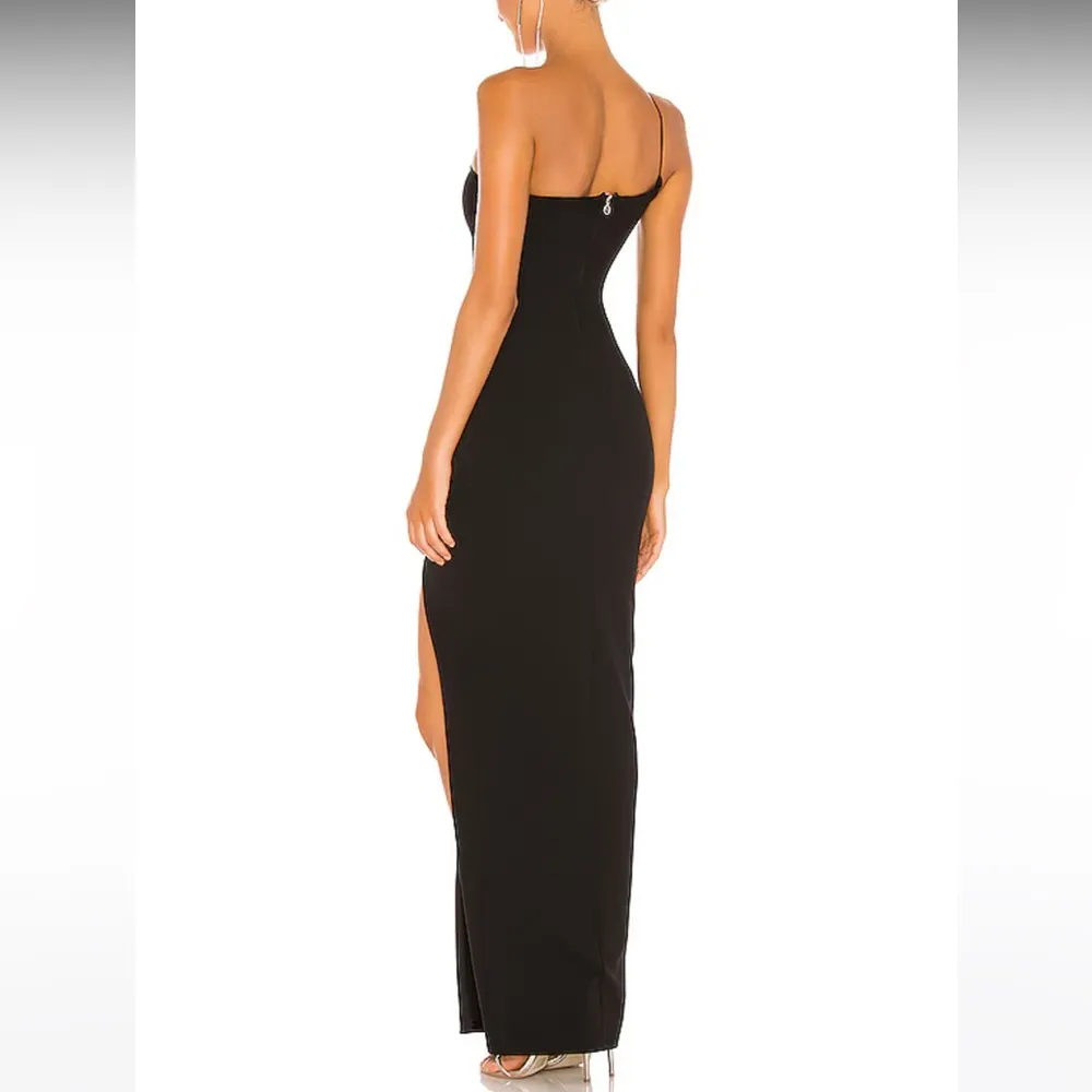 Nookie Lust One Shoulder Gown in Black - Image 3
