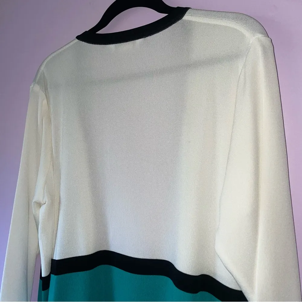 Misook 2X Colorblock Cardigan Knit Sweater Jacket Quiet Luxury Old Money - Image 7