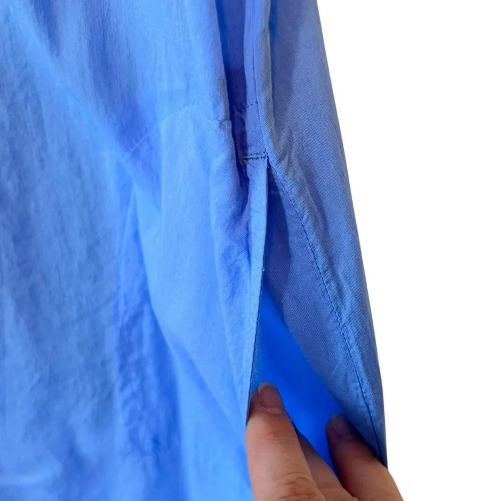 GapBody 100% Cotton Sleeveless Button Down Shirt Dress w/ POCKETS - Image 6