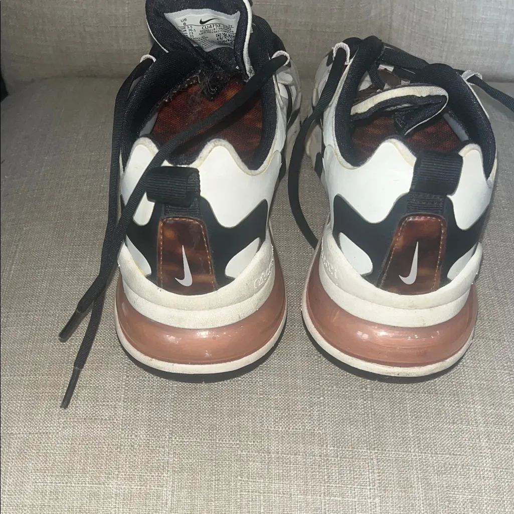 Nike Air Max 270 React Black and White Sneakers - Image 5