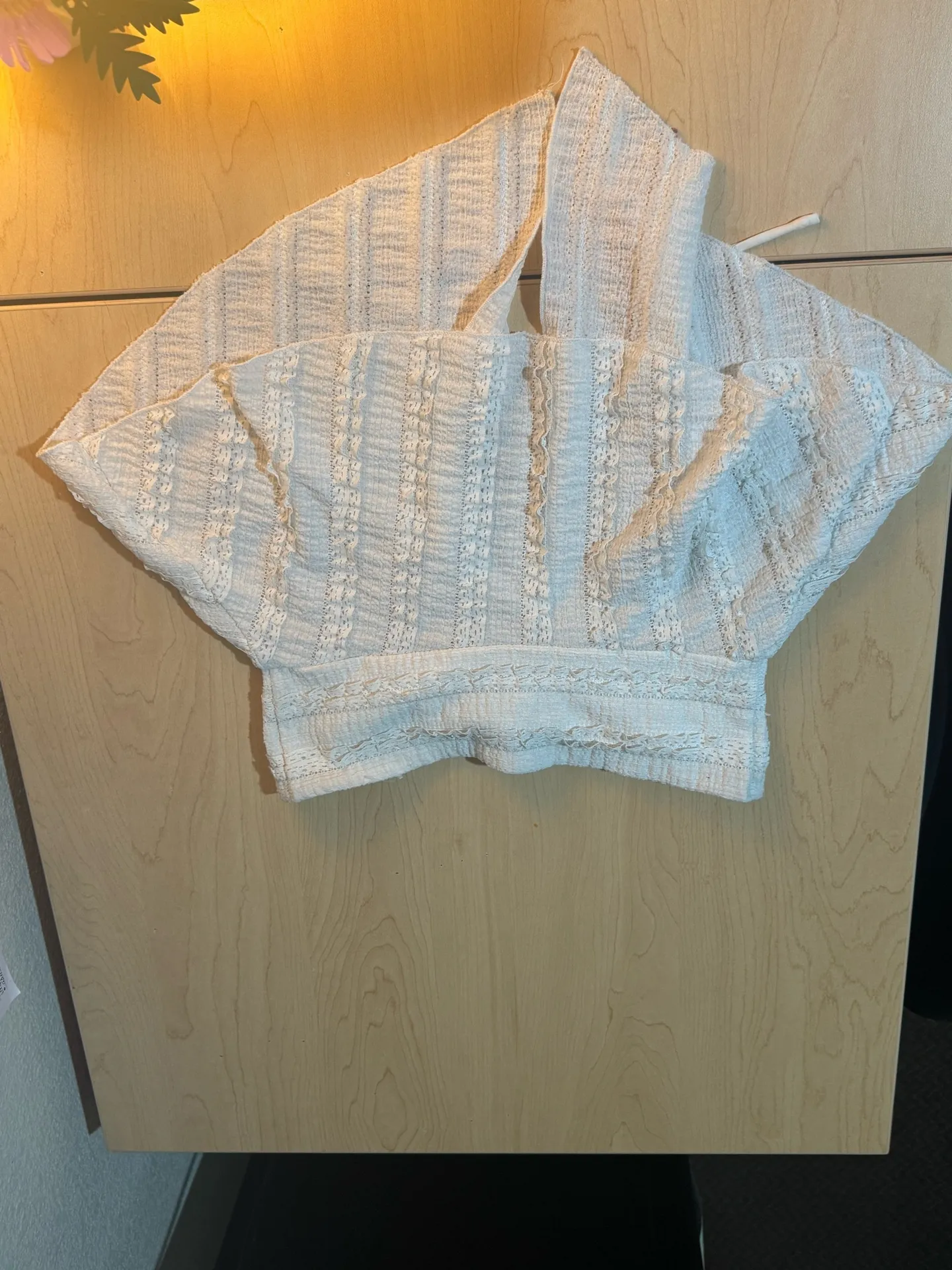 Urban Outfitters White Flowy Top - Image 2