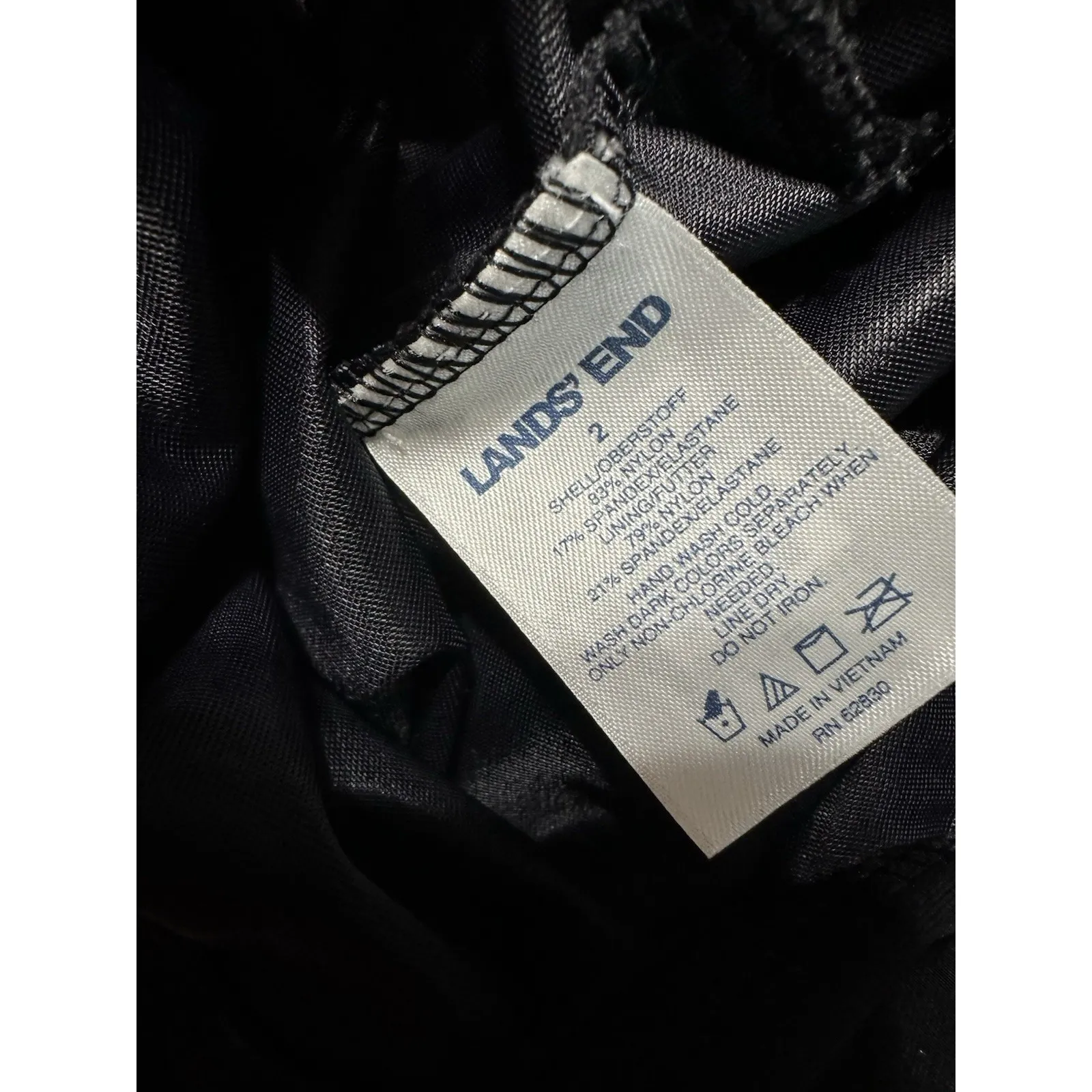 Lands' End Tummy Control Surplice Faux-Wrap One-Piece Swim Dress NWOT Size 2 - Image 8