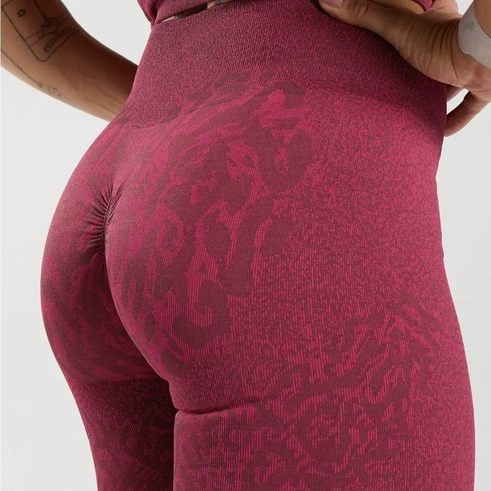 Gymshark Adapt Animal Seemless Cycling Shorts Reef and Cherry Brown | S - Image 7