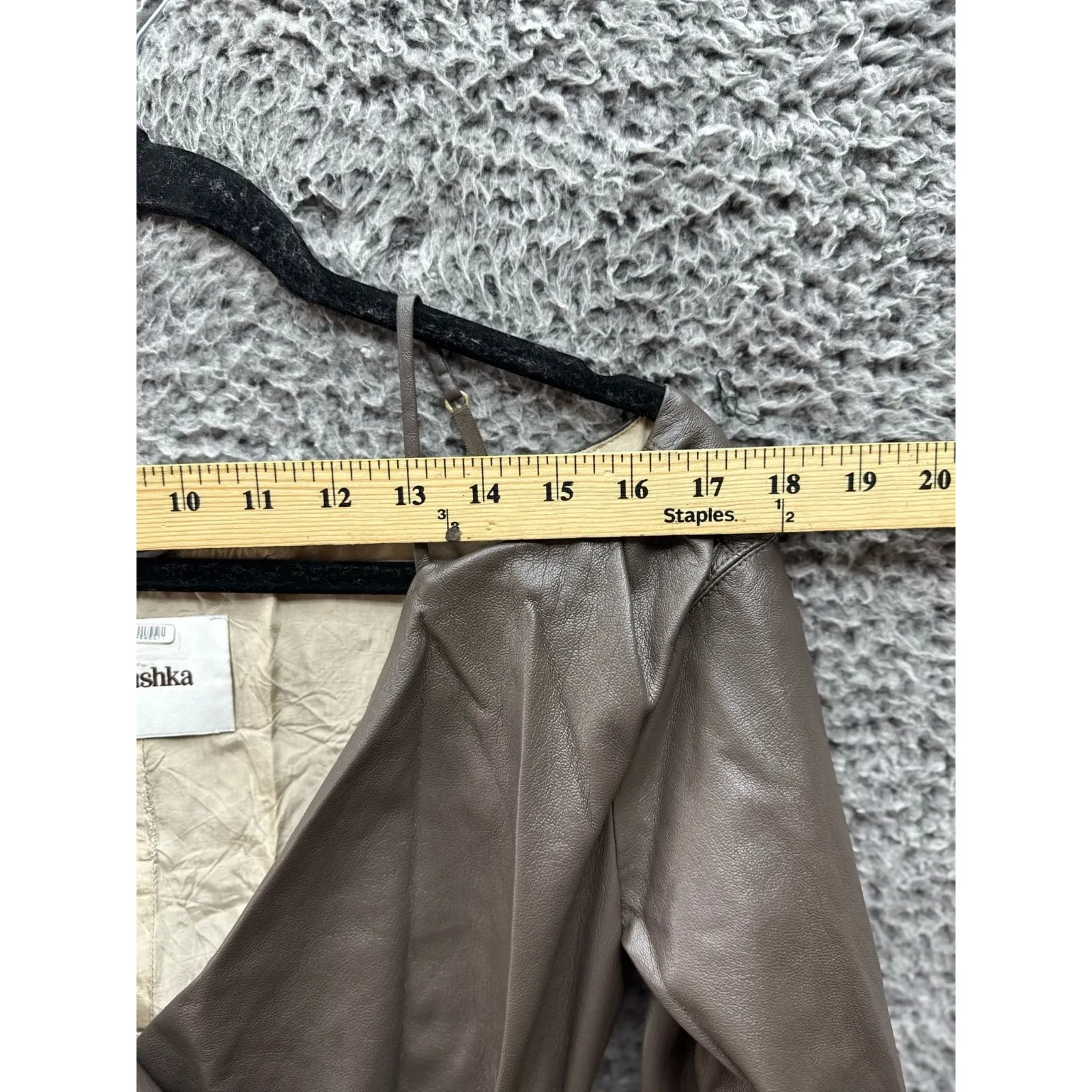 Nanushka Brown Moha faux - Image 8