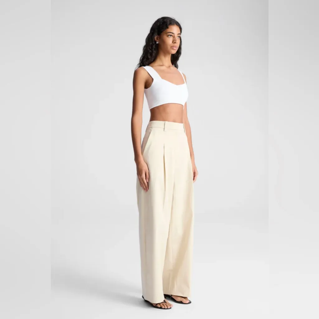 NWT A.L.C. Jordana Compact Knit Top White Sz Large $195‎ - Image 3