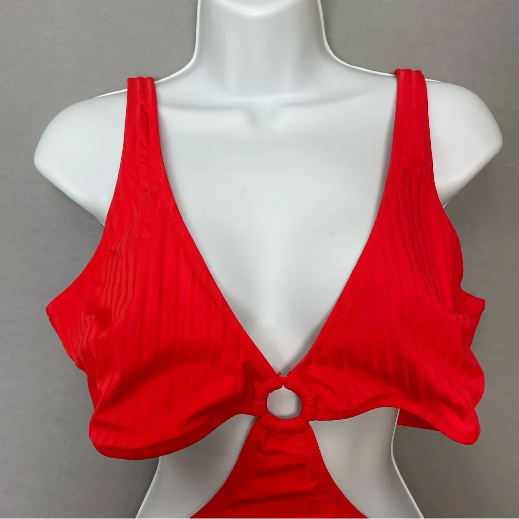 Aerie Monokini Swimsuit Wide Rib Cut Out‎ Ring One Piece XL Long Tall Women - Image 8
