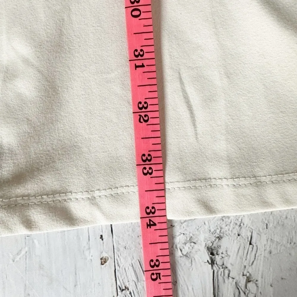 Susana Monaco Tie Panel Gathered Sleeve Dress Cream Size Small - Image 8