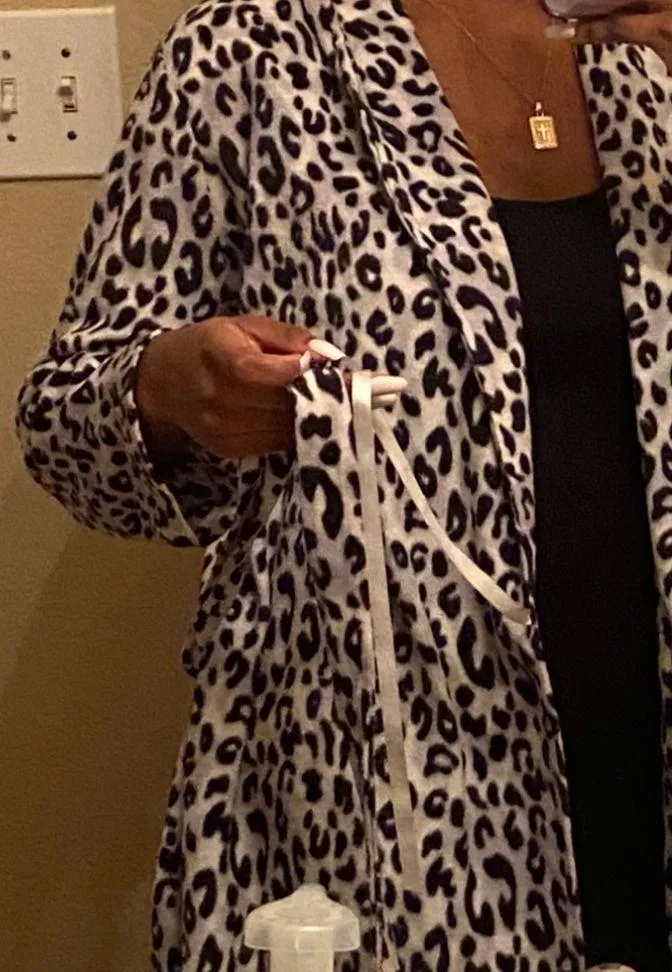 Leopard Print Robe Multi Size L - Image 4