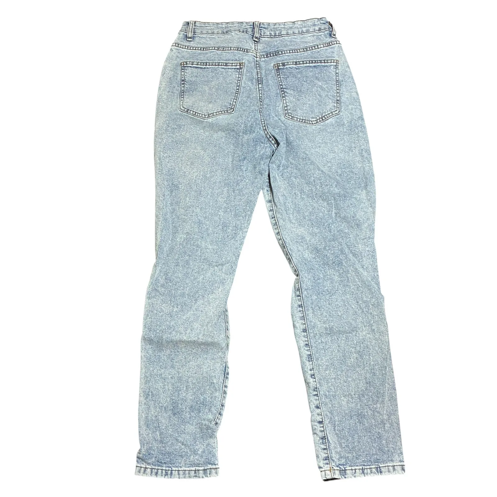 COTTON ON Stretch Mom Jean Light Wash Ripped Denim Pants Womens Size 8 - Image 8