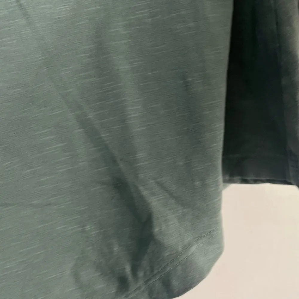 Anthropologie Sundry Light Moss Green Shirred Mini 3/4 Sleeve Dress size 1/small - Image 5